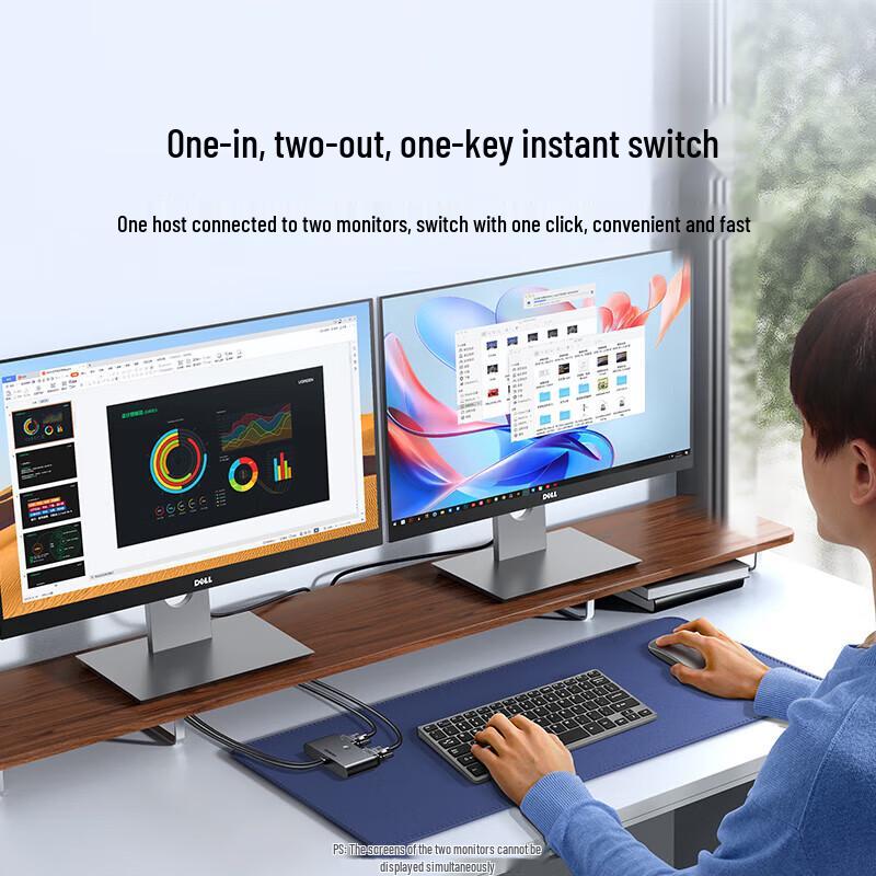 Ugreen VGA Switcher 2-in-1 Out
