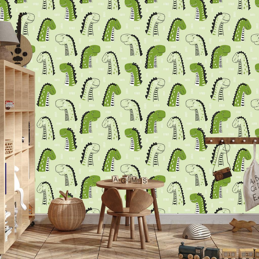 Dinosaurs and nature wallpaper for living room and bedroom 50x1000