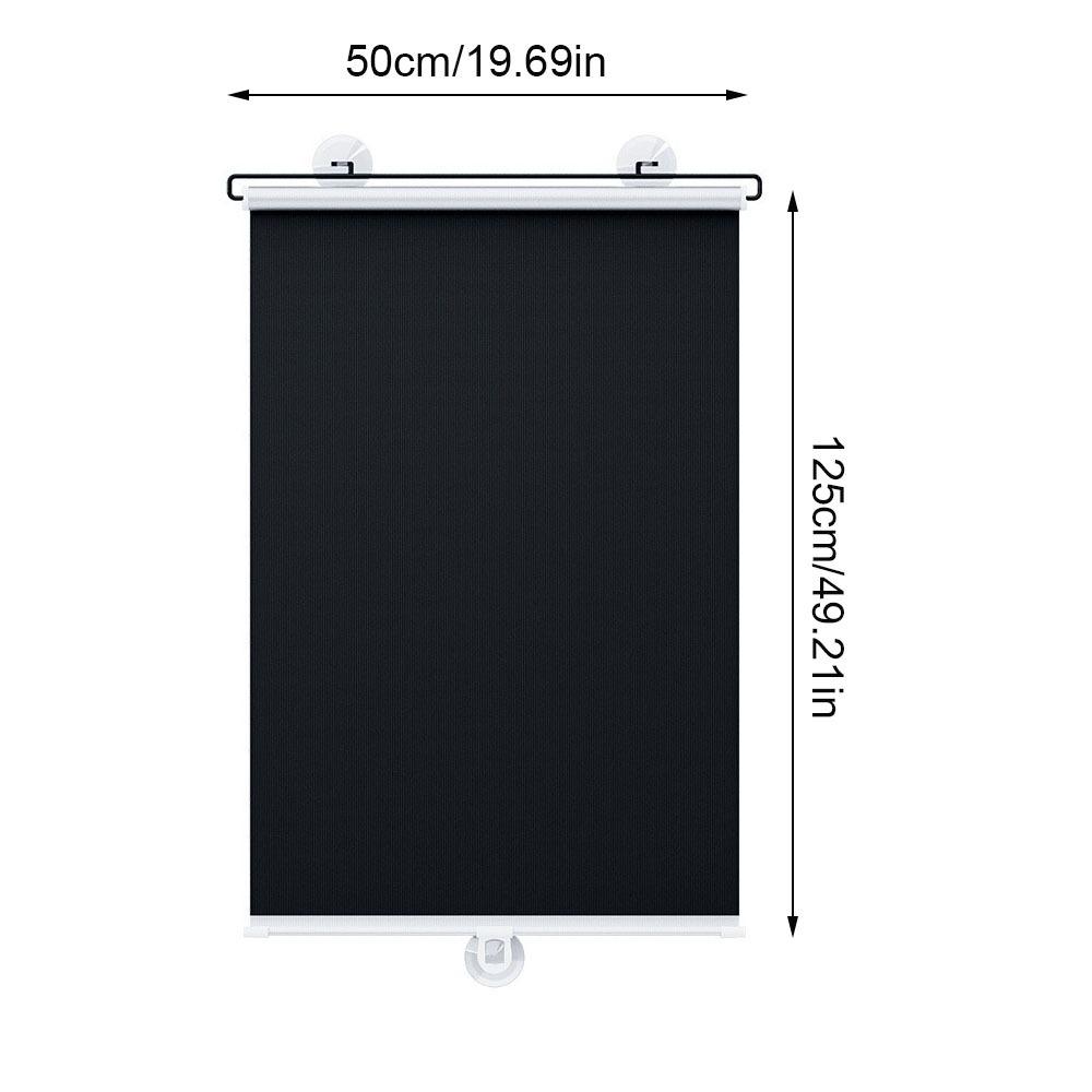 

Новые рулонные шторы с присосками, портативная штора блэкаут, черные солнцезащитные козырьки на автомобильные окна, для дома, офиса