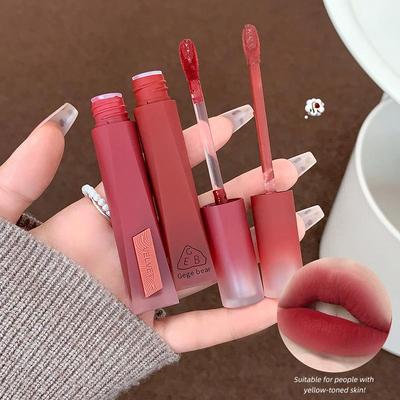 Gege Bear Velvet HD Lip Glaze: Matte, Non-Drying, Gentle Whitening, Student-Friendly Makeup.