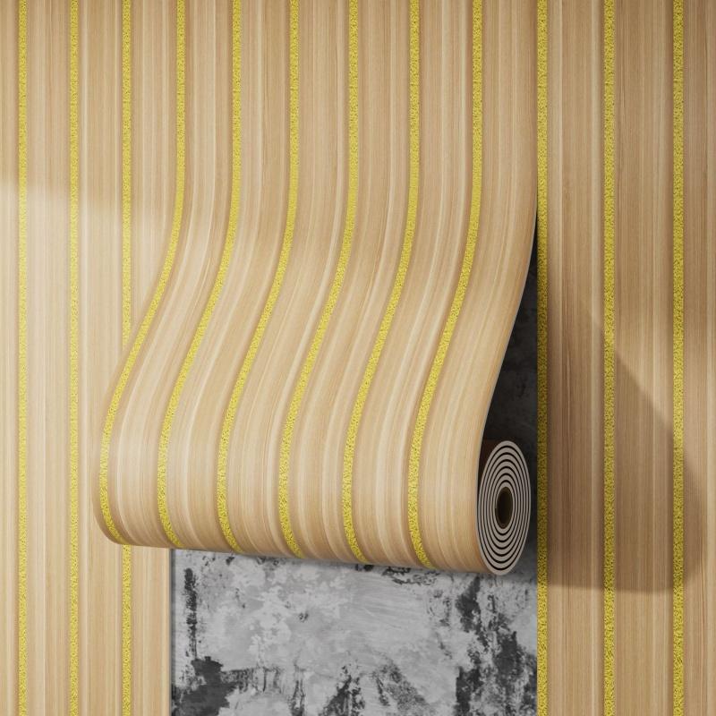 Thickened Faux Grille Self-Adhesive Fluted Panel Wallpaper Waterproof MoistureProof Home Accent Wall Renovation Sticker