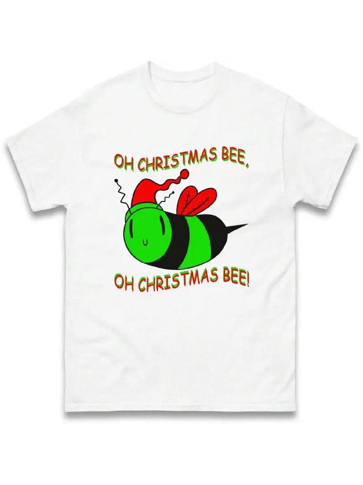 Oh Christmas Bee Funny Holiday T Shirt Merry Top S разноцветный