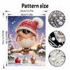 Christmas Pearl Painting Kit Cute Owl With Santa Hat Handmade DIY Home Decoration Painting