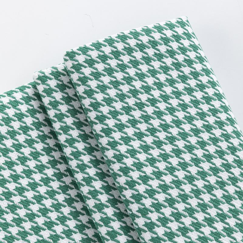 Houndstooth Polyester Linen-like Thick Sofa, Car Seat Cover & Pillowcase Fabric