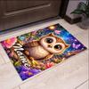 Custom Name Owl Printed Carpet,Rug for Office Chair Living Room Bedroom Kitchen Room Decor Gifts.