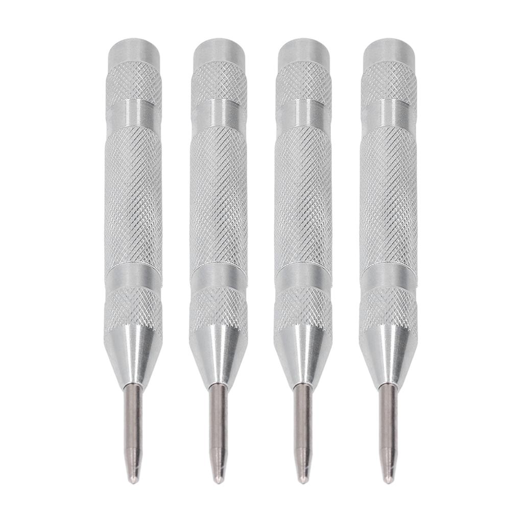4Pcs Center Punch Automatic High Speed Steel 5in Tool Set Kit for Installation Maintenance