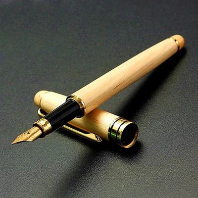 Houten Soepel Schrijvende Vulpen Handtekenpen Inkt Decoratie Schrijven Kantoor Schrijfwaren Zakelijk