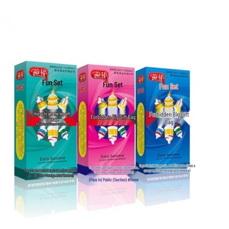 Bob Prickly Unregelmäßig Erotische Ärmel Geschenkpackung - 6-teilige Lustige Erwachsenen-Kondome