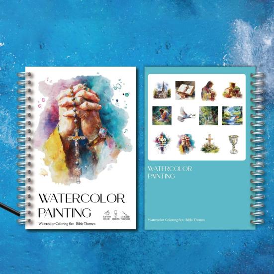 1 Set Christian Bible Verses Watercolor Coloring Book Inspirational Floral Scripture Art for Adults Teens Relaxing Creative Gift for