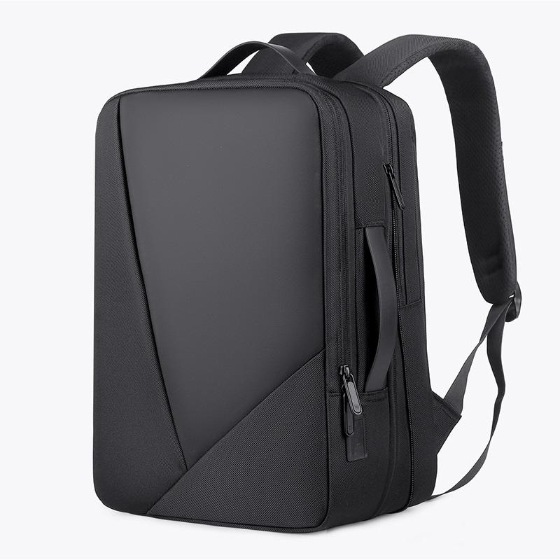 

TS JYL laptop bag,Large Capacity Backpack Men s 15.6-inch Laptop Expandable Business Commute Bag OneSize чёрный