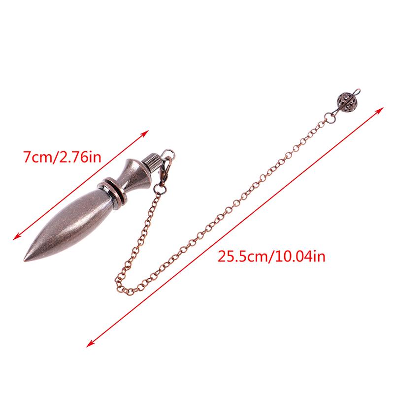Metall Kupfer spirituelle Punkt Pendel für Divinationhealing Dowsing Bronze Messing
