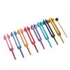 Tuning Fork Set Multicolored Tuning Forks Aluminum Alloy Sensory Tuner Tool with Hammer Activate