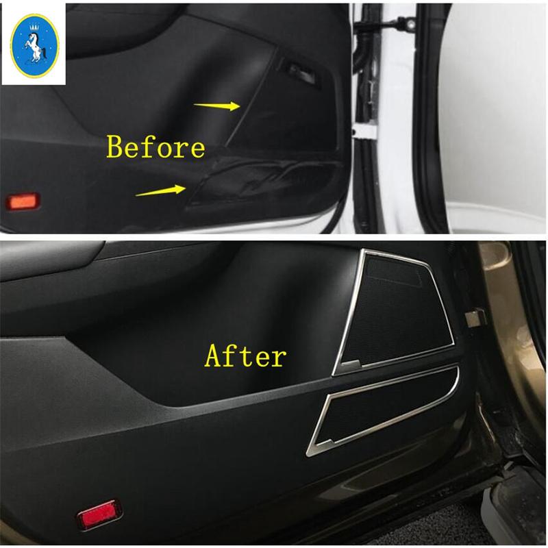 Innere Automatiktür Stereo-Lautsprecher Audio-Lautsprecher Sound-Dekorationspanel Abdeckung Zierleiste Für Skoda Kodiaq 2017 - Innenausstattung Zubehör