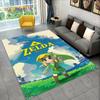 3D Z-Zelda 2 Link Spel Gamer Vloerkleed Tapijt voor Woonkamer Slaapkamer Huisdecoratie, Antislip Vloermat Decoratie voor Bank Deurmat Cadeau