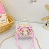 Childrens Cute Princess Crossbody Bag With Artificial Pearl Decoration And Embroidery Design For Daily Use