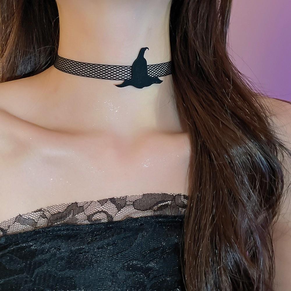 Reticular Halloween Dark Choker Collarbone Chain Pendant Chain Neck Accessories