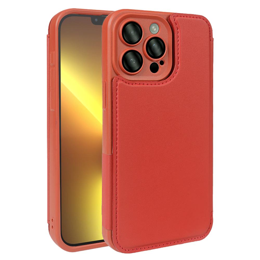 For iPhone 13 Pro Max Magnetic Case RCS Eco Friendly Flip Phone Cover with Kickstand RFID Blocking