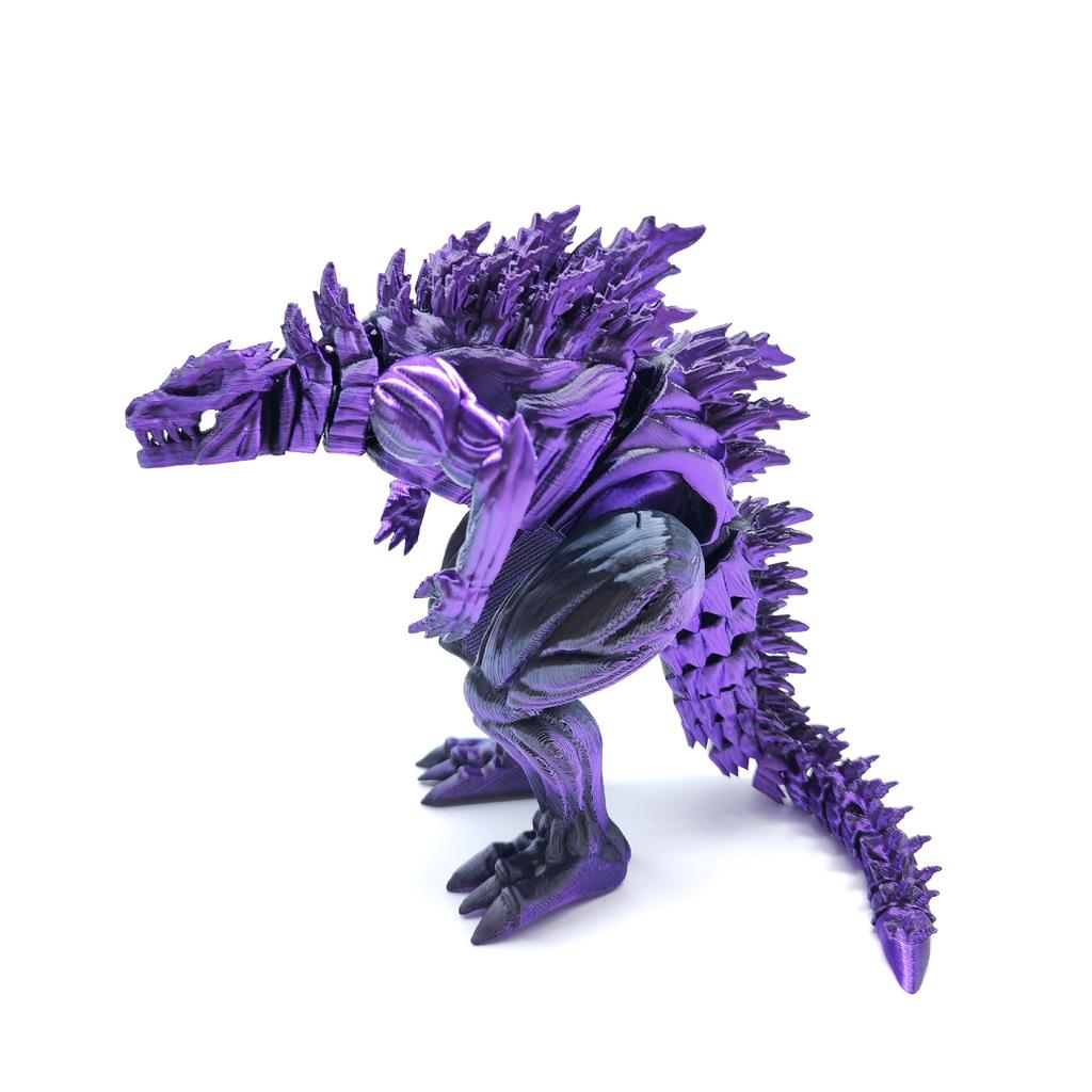 3D Printed Muscle Godzilla Dinosaur Joint Movable Creative Model Figurine for Boys As A Gift Decoration