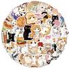 50PCS Cartoon Cat Stickers Set Kawaii Waterproof Vinyl Decals for Water Bottle Laptop Phone Case Scrapbooking