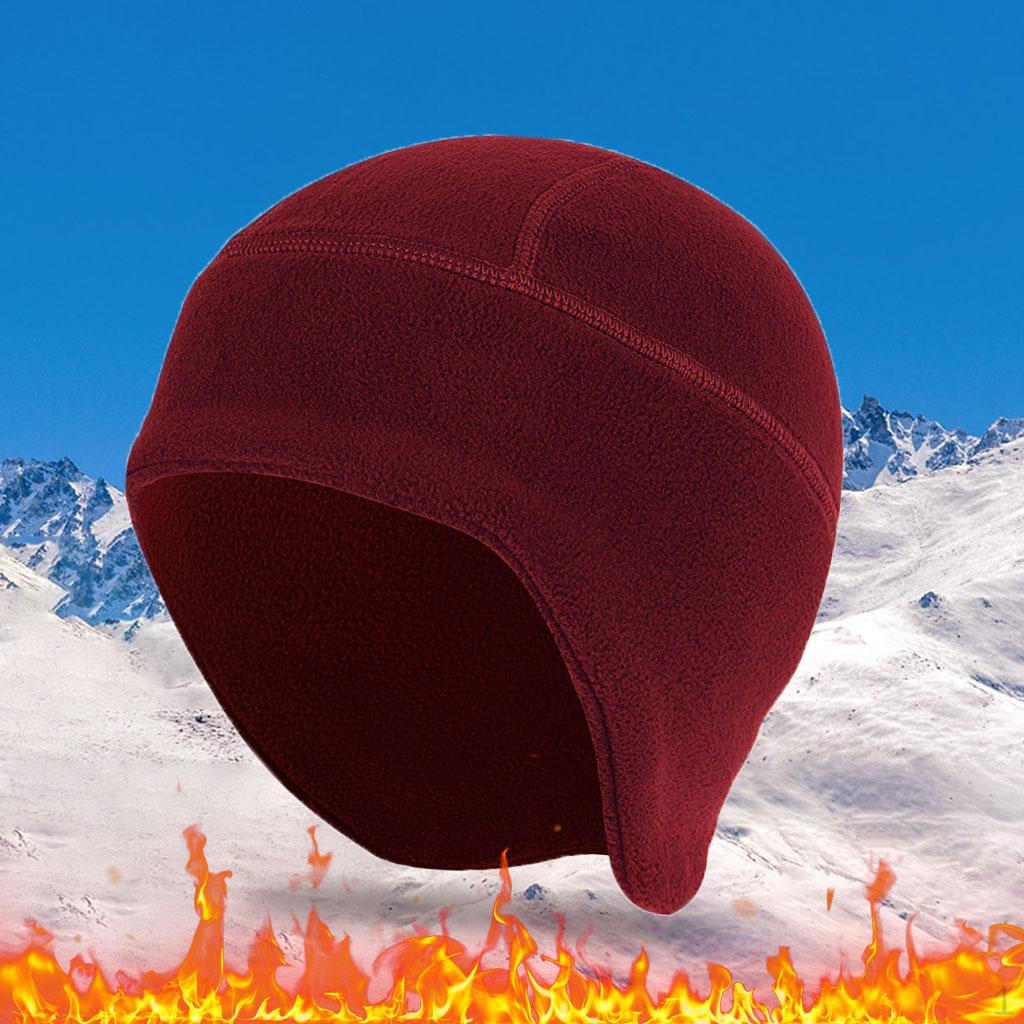 

Велосипедна шапка-біні з флісу, еластична, тепліша, для снігохода, футболу, велосипеда, сноуборда, мотоцикла червоний