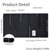 Dreifach faltbare Portfolio-Aktentasche Hautgefühl PU A4 Padfolio Multifunktionale Aufbewahrung Magnetischer Verschluss Ausweis Visitenkarte iPad Qualität
