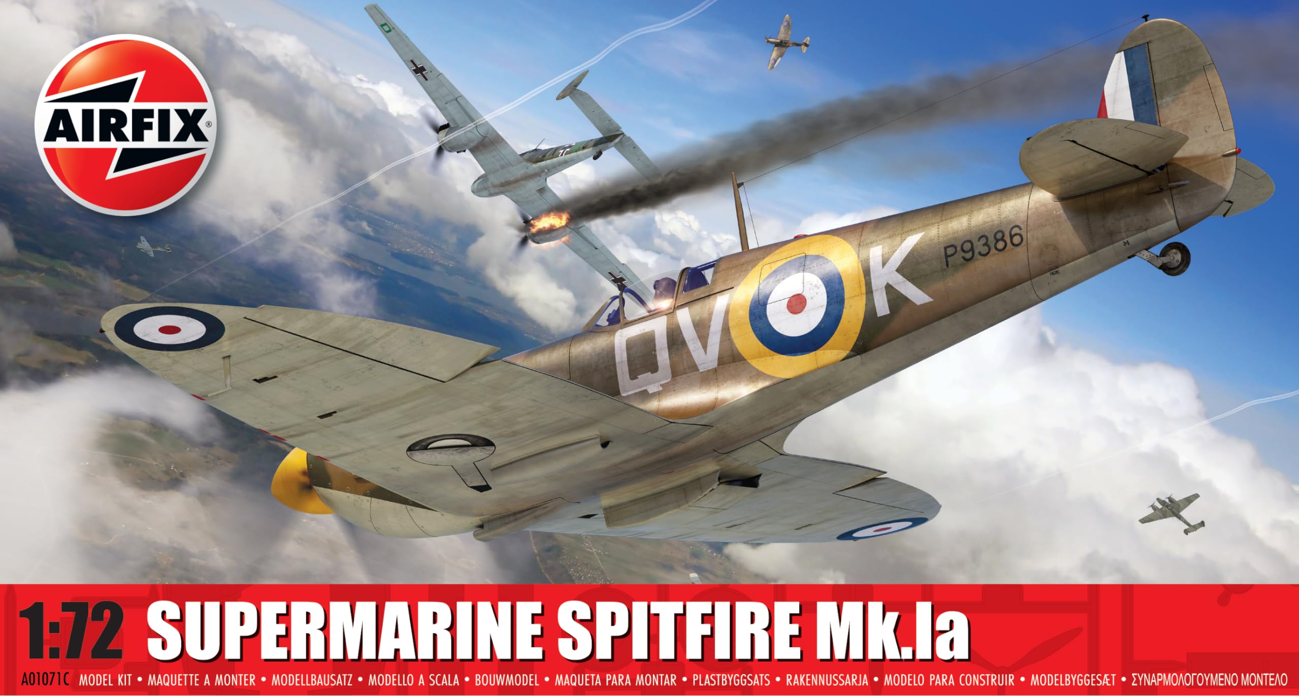 

Airfix Supermarine Spitfire Пластиковая модель 1/72 Mk.1A X-1071C (Самолет)