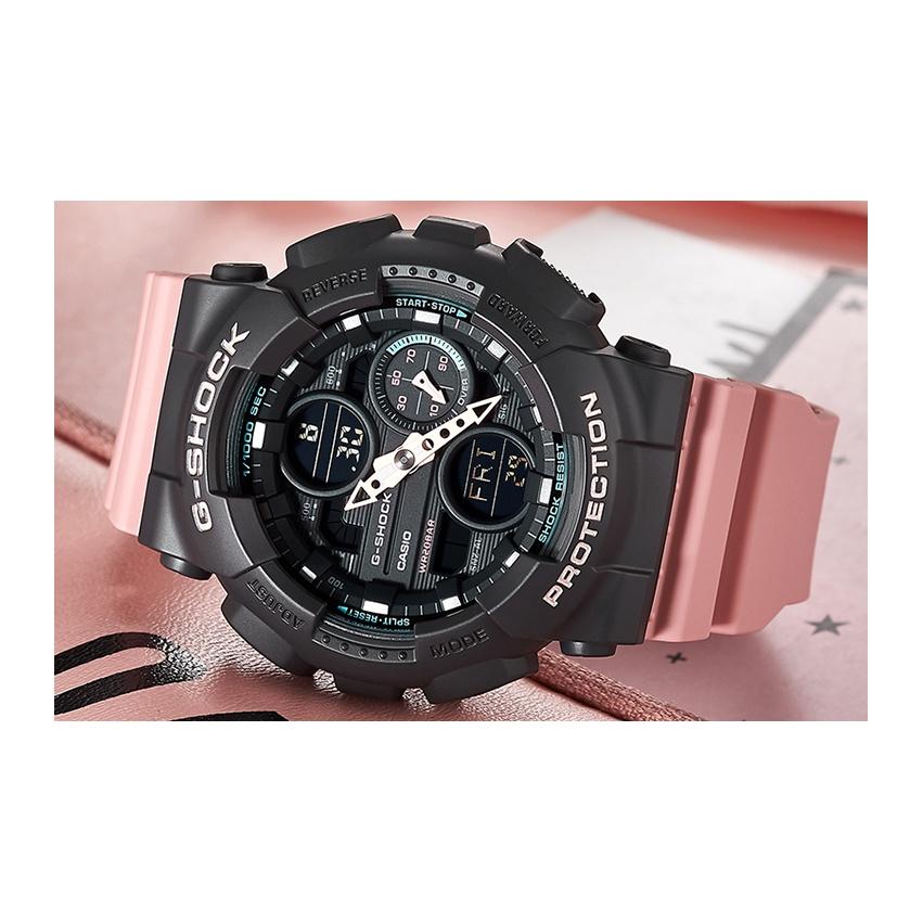 Casio Women's Liquid Crystal/Analog Dual Display Series Black Watch GMAS140-4A GMAS140-4A