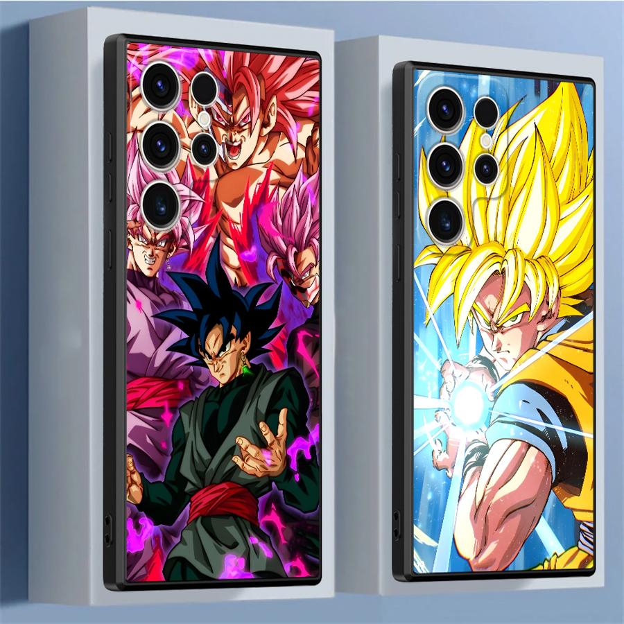 Dragon Ball Cartoon Goku Black Soft Phone Cover Case for Samsung Galaxy S23 Ultra S20 S25 Edge S21 FE S24 Plus
