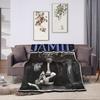 Jamie Campbell Bower  Flannel Blanket  Super Warm Throw Blanket for Couch Bed Travel Office Aesthetic Bedspread Sofa Bed Cover