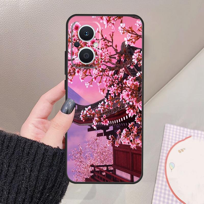 Cherry Blossom Funda For OPPO Reno 12 F 11F 13F 14F 10 13 14 15 Pro 7 8 Lite OPPO Find X8 X6 X5 X9 Pro Case