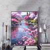 5D Landscape Full Diamond Cross-stitch Painting Crafts, DIY Rhinestone Gemstone Diamond Embroidery Crafts, Decorative Home Wall Murals