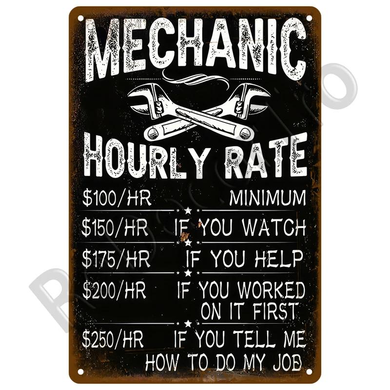 Tin Sign Poster Decorative Plates Wall Stickers Pub Garage Home Decor Auto Parts Vintage Motor Car Parts Service Metal Sign Art