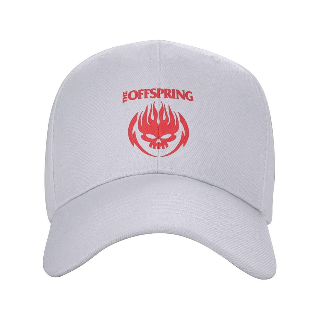 The Offspring Flaming Skull On Circle Logo Baseball Caps Fashion Men Women Hats Casual Cap Hip Hop Baseball Hat Casquette