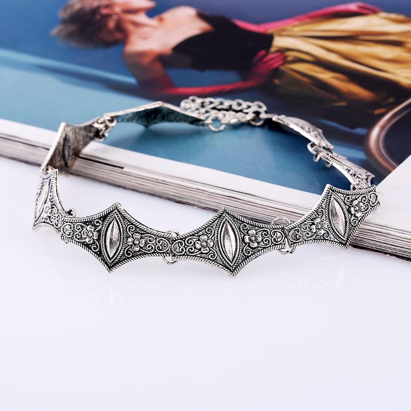 

European, American Bohemian Necklace Pattern Design Short Collar Main Necklace