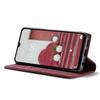 CASEME Case for Samsung Galaxy M33 5G, Leather Wallet Case, Burgundy