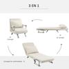 Convertible Armchair/Sofa Bed, 1-Seater, Removable Cover, High, Cushion, Legs, Armrests