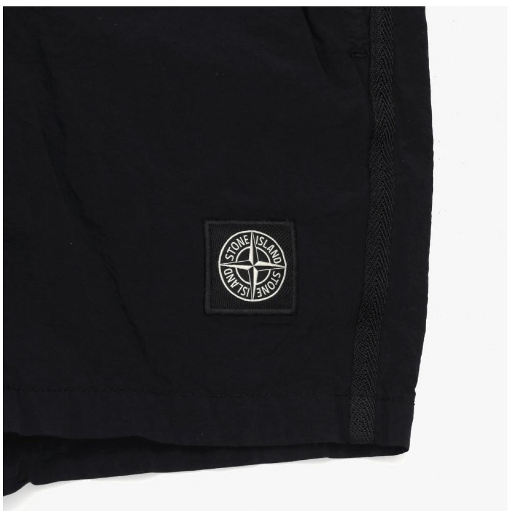 Stone Island Eco Nylon Metal Wappen Logo Patch Swim Shorts K1s15b100006 V0029