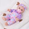 Lovely 30CM Reborn Doll with Purple Clothes Pacifier Realistic Silicone Reborn Baby Doll for Kids Birthday Gifts Collectibles