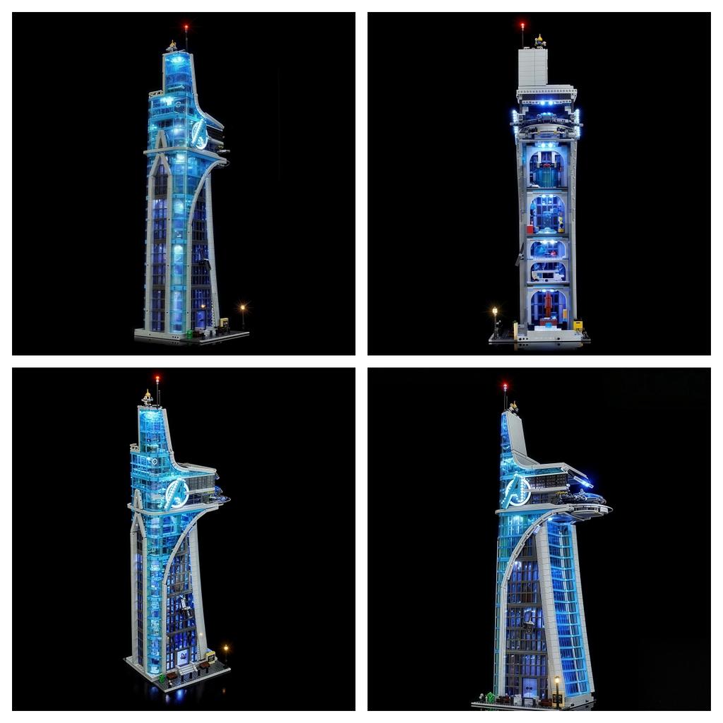 Decorative LED Lighting (No Model) For LEGO 76269 Marvel Avengers Tower Light Up your Building Blocks With Battery box