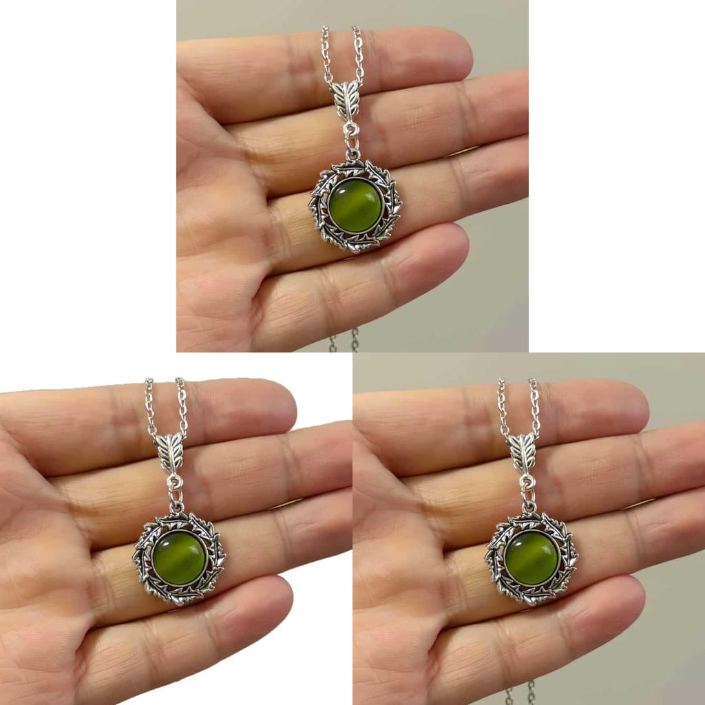Bohemian Renaissance Jewelry Necklace With Gemstone Floral Pendant For Party Wear