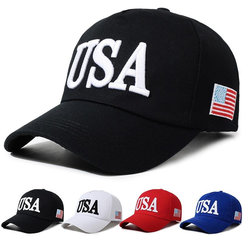 Cappello SA berretto da esterno con bandiera americana nuova lettera U visiera ricamata berretto da baseball