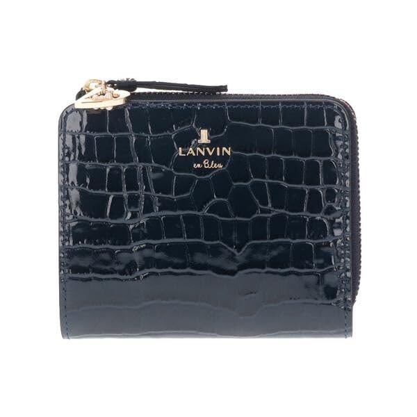 

Lanvin en Bleu Magenta Large Zipper Bifold Wallet, Navy, Size F