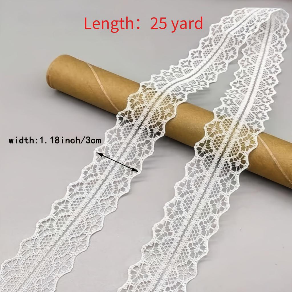 Hollowed-out Lace Ribbon Vintage Floral Lace Tape Cake Baking Ribbon DIY Sewing Fabric Gift Flower Wrapping Party Decorations