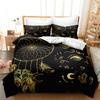 Dream Catcher Duvet Cover Set  King Queen Size Tribal Exotic Floral Bohemian Style Polyester Bedding Set for Kids Girl Boy Teens