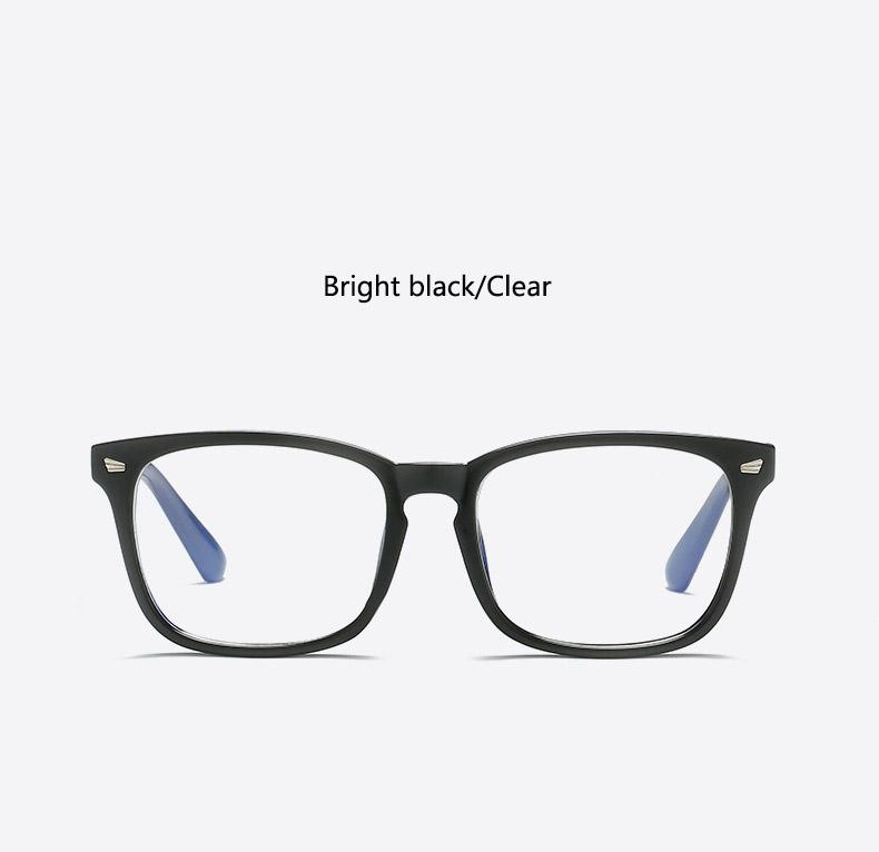 Sexy Purple Square Glasses Frame Clear Lens Myopia Nerd Black Sunglasses Fake Designer Eyewear for Women