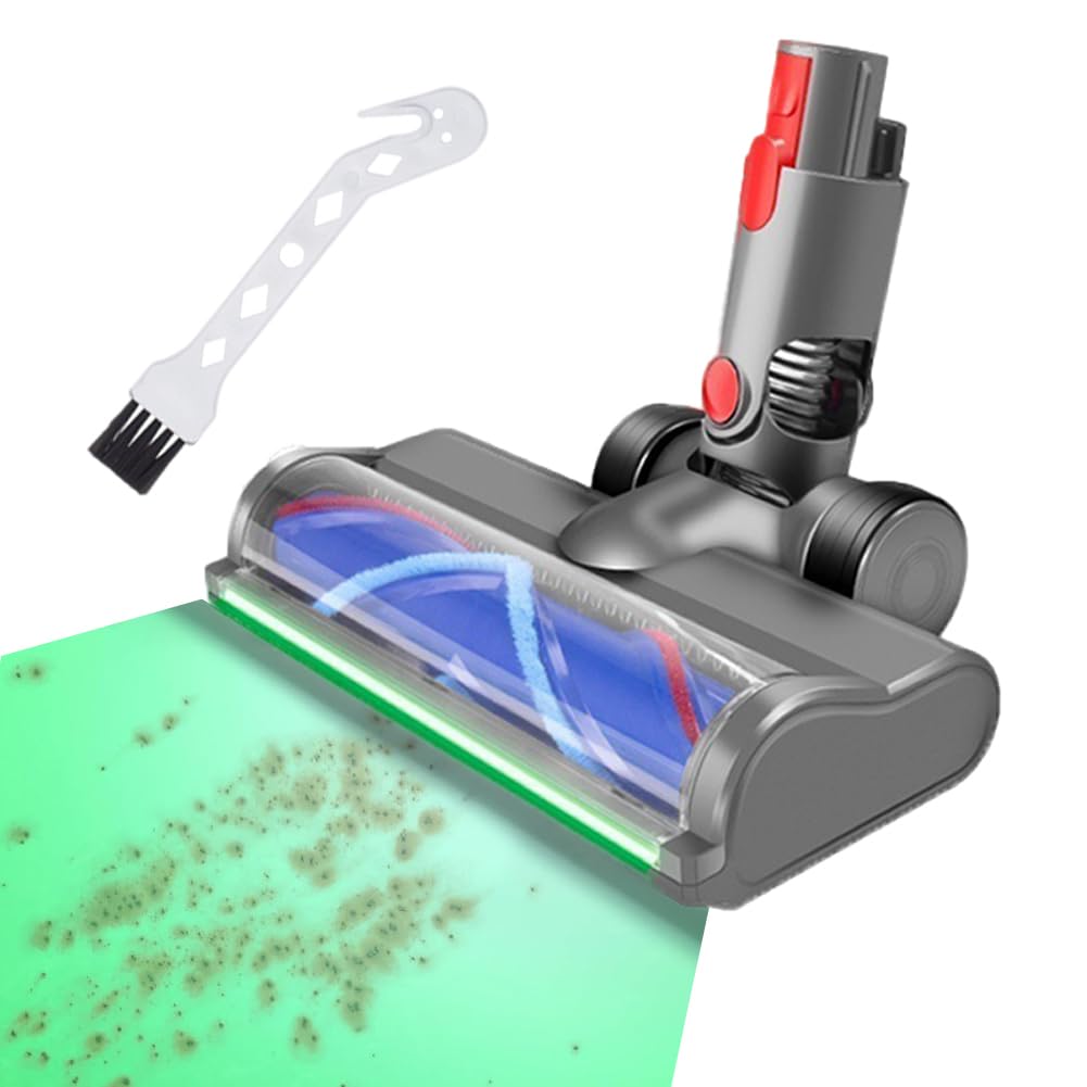 

Dyson Vacuum Cleaner Head Compatible with V15 Dyson Vacuum Cleaner Replacement Parts with Green LED Light Parts with 1 Cleaning Brush Compatible