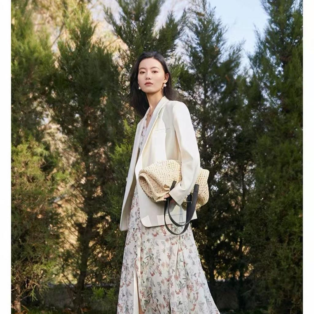 Spring Autumn Fashion Loose Korean Style Blazer Elegant Plus Size Suit Jacket Casual Petite Women