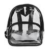 Clear Backpack Mini Transparent Waterproof 2 Layer Storage Zipper Design PVC Wear Resistant Backpack for Travel