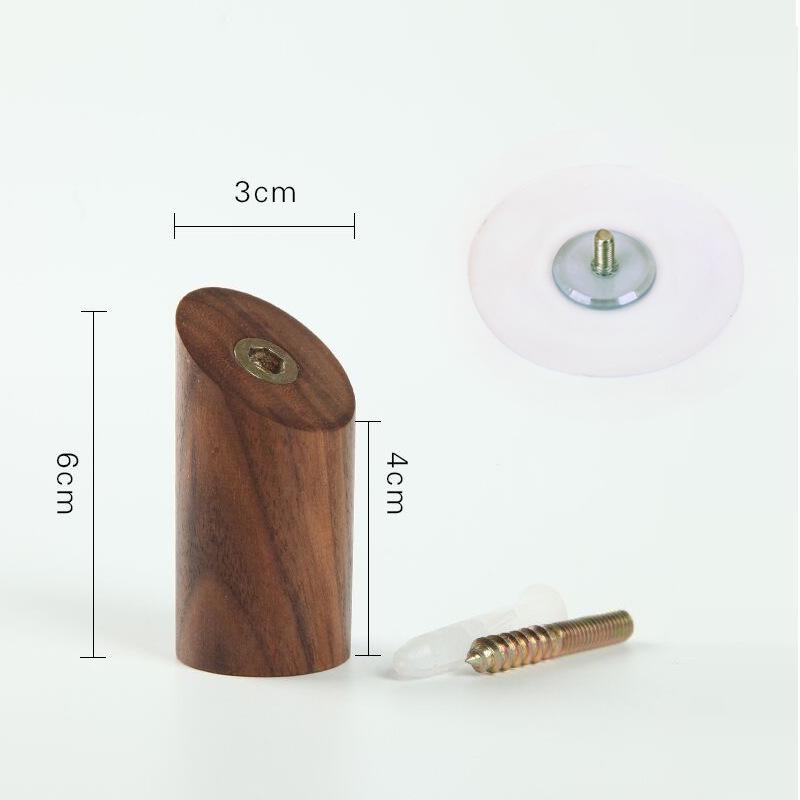 Dřevěný háček na zeď Bukový závěsný Věšák na dveře Věšák na klíče Klobouky Tašky Stojan Ořechový háček na kabáty Domácí organizace Dekorace Doplňky Nástroj