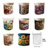 Stylish Quilted Foldable Laundry Hamper With Bohemians Floral Design And Sturdy Handles Handheld Washing Organizers Bag